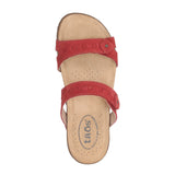 Taos Bandalero Slide Sandal (Women) - Red Nubuck Sandals - Slide - The Heel Shoe Fitters