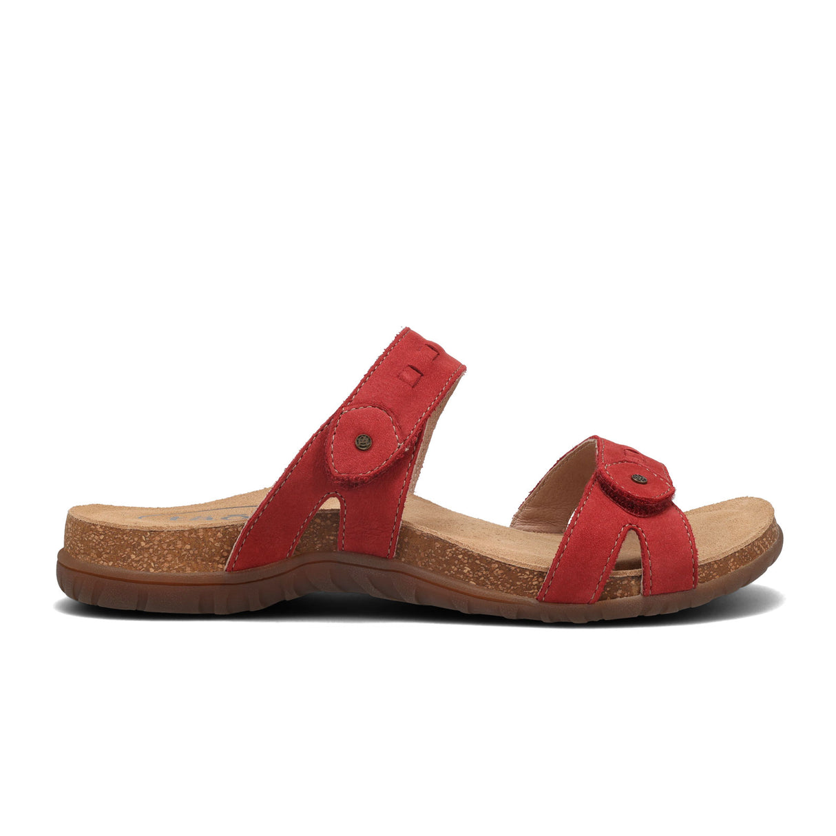 Taos Bandalero Slide Sandal (Women) - Red Nubuck Sandals - Slide - The Heel Shoe Fitters