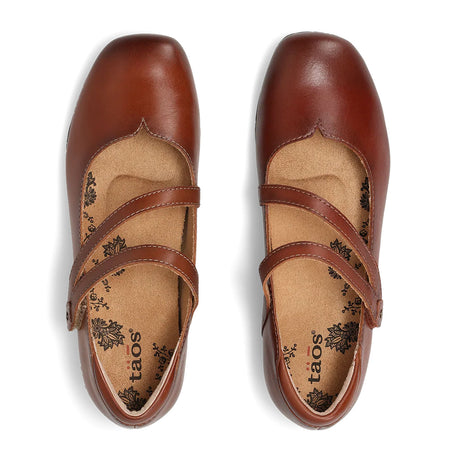 Taos Banter Mary Jane (Women) - Cognac Dress-Casual - Heels - The Heel Shoe Fitters