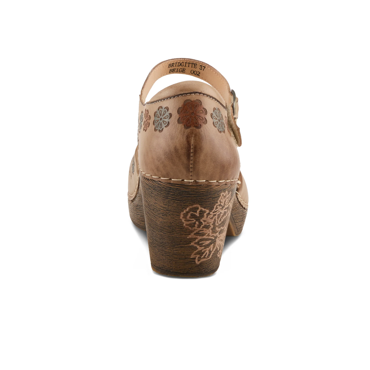 L'Artiste Bridgitte Heeled Mary Jane (Women) - Beige Multi Dress-Casual - Heels - The Heel Shoe Fitters