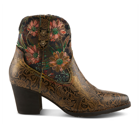 L'Artiste Brydie Boot (Women) - Olive Multi Boots - Casual - Low - The Heel Shoe Fitters