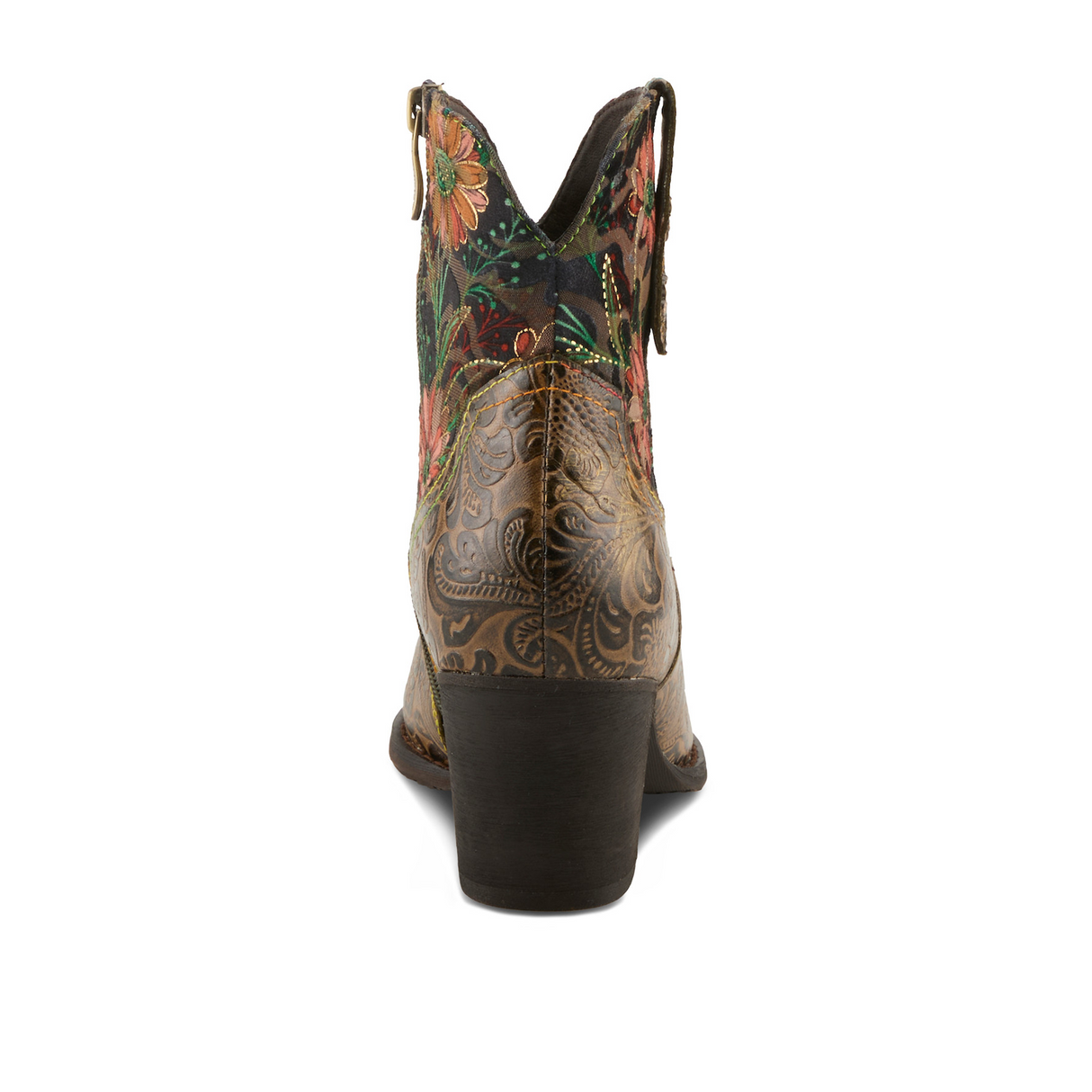 L'Artiste Brydie Boot (Women) - Olive Multi Boots - Casual - Low - The Heel Shoe Fitters