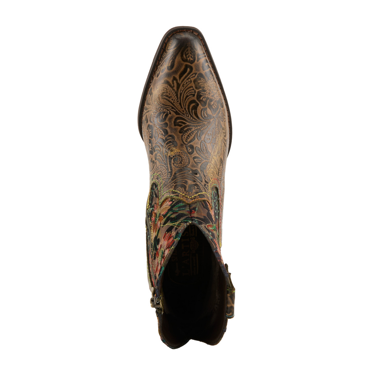 L'Artiste Brydie Boot (Women) - Olive Multi Boots - Casual - Low - The Heel Shoe Fitters