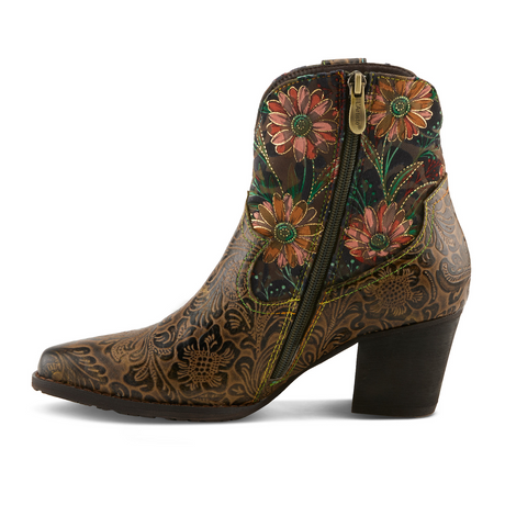 L'Artiste Brydie Boot (Women) - Olive Multi Boots - Casual - Low - The Heel Shoe Fitters