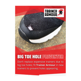 Trainer Armour Big Toe Hole Preventer - Black Accessories - Shoe Care - The Heel Shoe Fitters