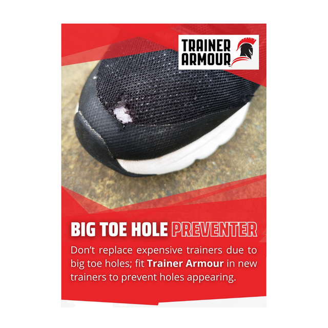 Trainer Armour Big Toe Hole Preventer - White Accessories - Shoe Care - The Heel Shoe Fitters