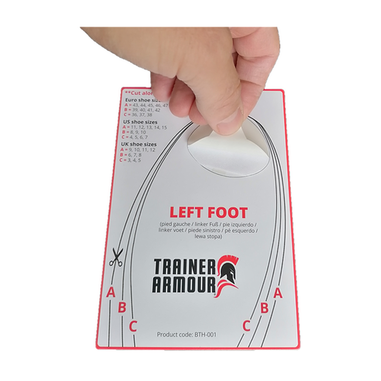 Trainer Armour Big Toe Hole Preventer - White Accessories - Shoe Care - The Heel Shoe Fitters