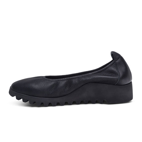 Aetrex Brianna Ballet Flat (Women) - Black Dress-Casual - Flats - The Heel Shoe Fitters