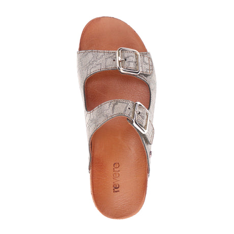 Revere Brighton Two Strap Slide Sandal (Women) - Khaki Diamond Sandals - Slide - The Heel Shoe Fitters