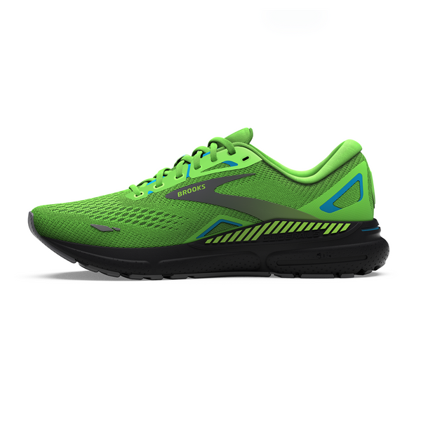 Brooks Adrenaline GTS 23 Running Shoe (Men) - Green Gecko/Grey/Atomic ...