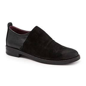 Bueno Passion Slip On (Women) - Black Nubuck Dress-Casual - Slip On - The Heel Shoe Fitters