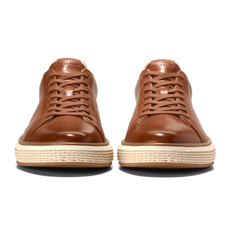 Cole Haan Grandpro Court Skyweave Sneaker (Men) - British Tan/Ivory Suede/Ivory Athletic - Casual - Lace Up - The Heel Shoe Fitters