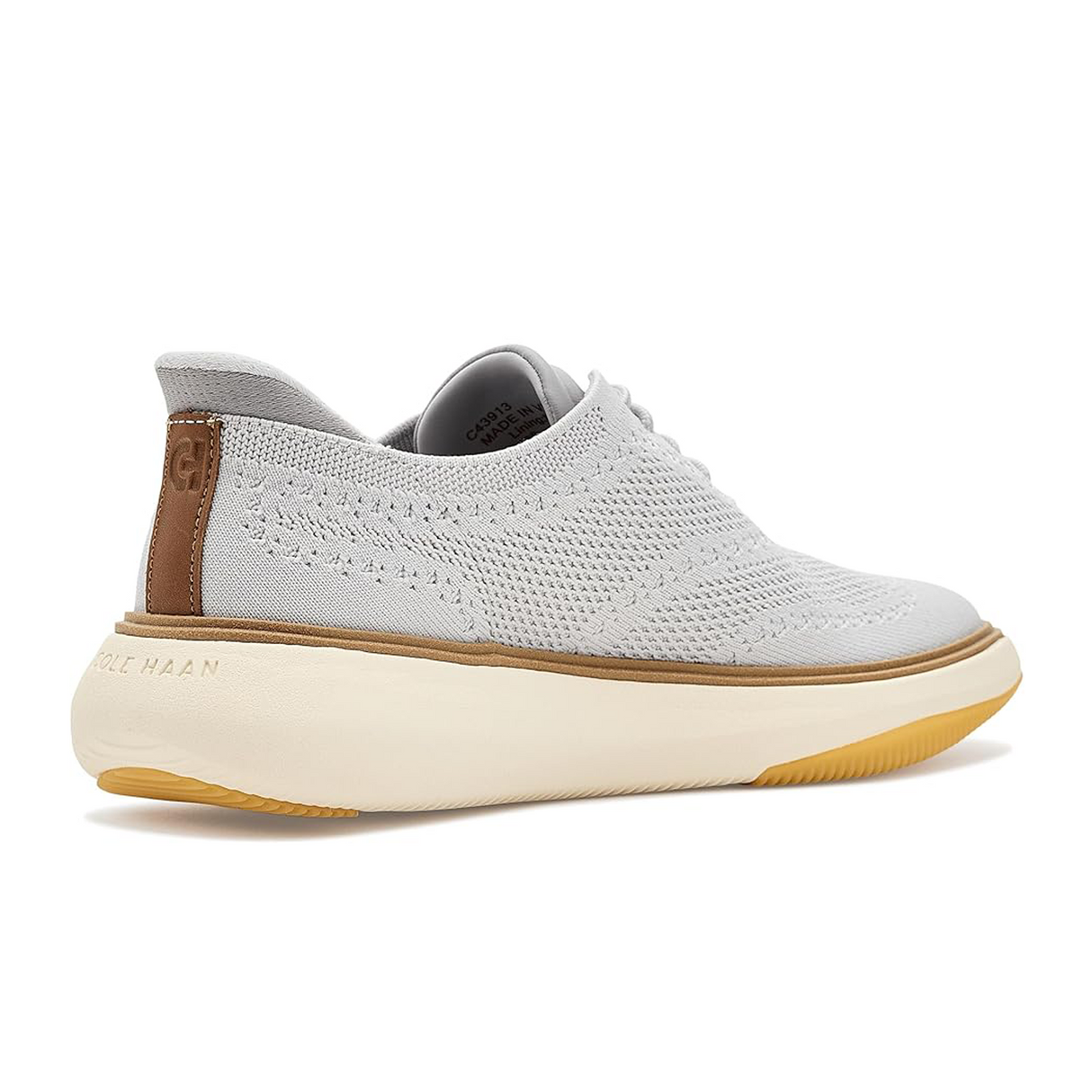 Cole Haan GrandPhaze Stitchlite Quick-On Oxford (Men) - Oyster Mushroom/Natural/Ivory Dress-Casual - Oxford - The Heel Shoe Fitters