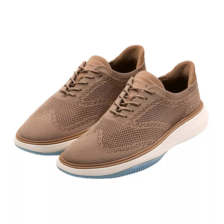 Cole Haan GrandPhaze Stitchlite Quick-On Oxford (Men) - Irish Coffee/Dark Natural/Dusty Blue Dress-Casual - Oxford - The Heel Shoe Fitters