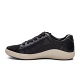 Aetrex Courtney Lace Up Sneaker (Women) - Black Athletic - Casual - Lace Up - The Heel Shoe Fitters