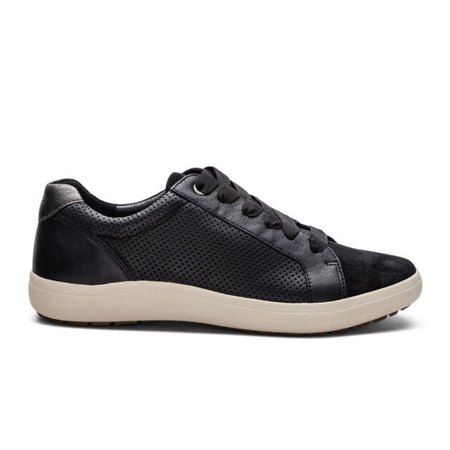 Aetrex Courtney Lace Up Sneaker (Women) - Black Athletic - Casual - Lace Up - The Heel Shoe Fitters