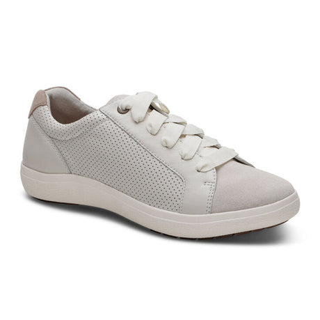 Aetrex Courtney Lace Up Sneaker (Women) - Chalk Athletic - Casual - Lace Up - The Heel Shoe Fitters