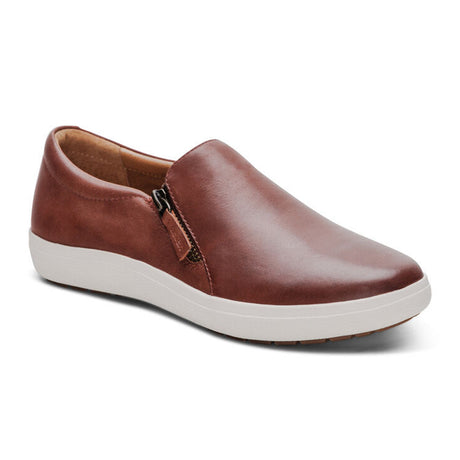 Aetrex Jenna Slip On (Women) - Brown Athletic - Casual - Slip On - The Heel Shoe Fitters