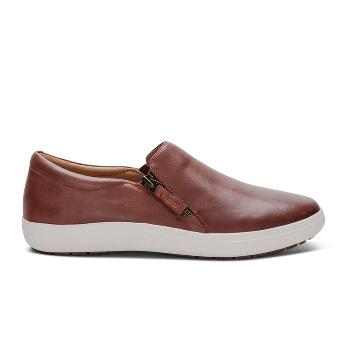 Aetrex Jenna Slip On (Women) - Brown Athletic - Casual - Slip On - The Heel Shoe Fitters