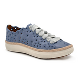 Aetrex Charlotte Sneaker (Women) - Hazy Blue Athletic - Casual - Lace Up - The Heel Shoe Fitters