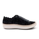 Aetrex Charlotte Sneaker (Women) - Black Velvet