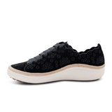 Aetrex Charlotte Sneaker (Women) - Black Velvet