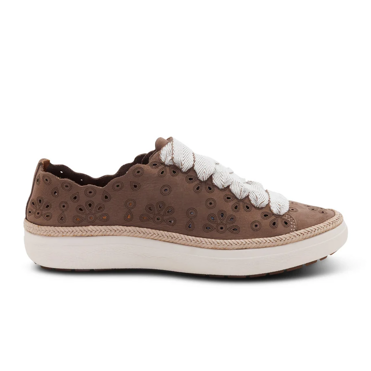 Aetrex Charlotte Sneaker (Women) - Taupe Nubuck
