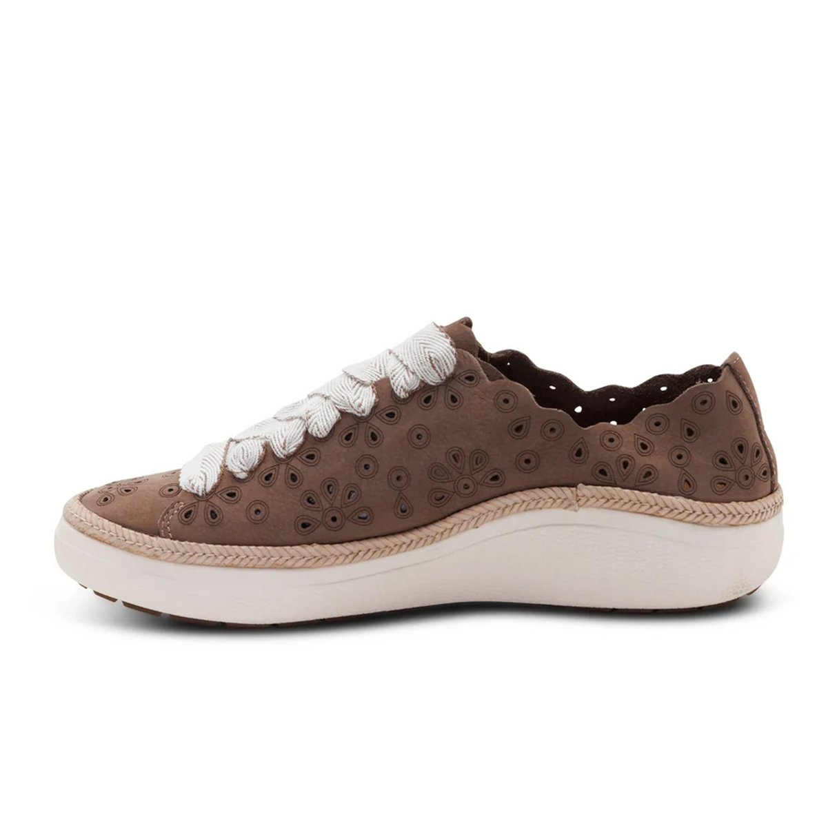 Aetrex Charlotte Sneaker (Women) - Taupe Nubuck