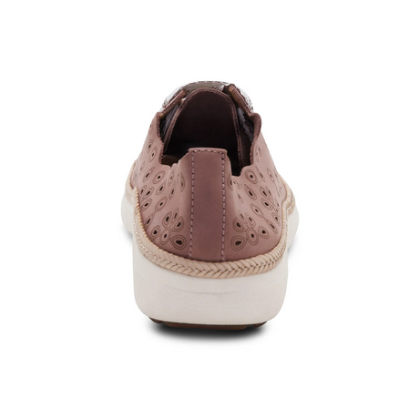 Aetrex Charlotte Sneaker (Women) - Mauve Nubuck Athletic - Casual - Lace Up - The Heel Shoe Fitters