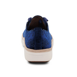 Aetrex Charlotte Sneaker (Women) - Navy Velvet Athletic - Casual - Lace Up - The Heel Shoe Fitters