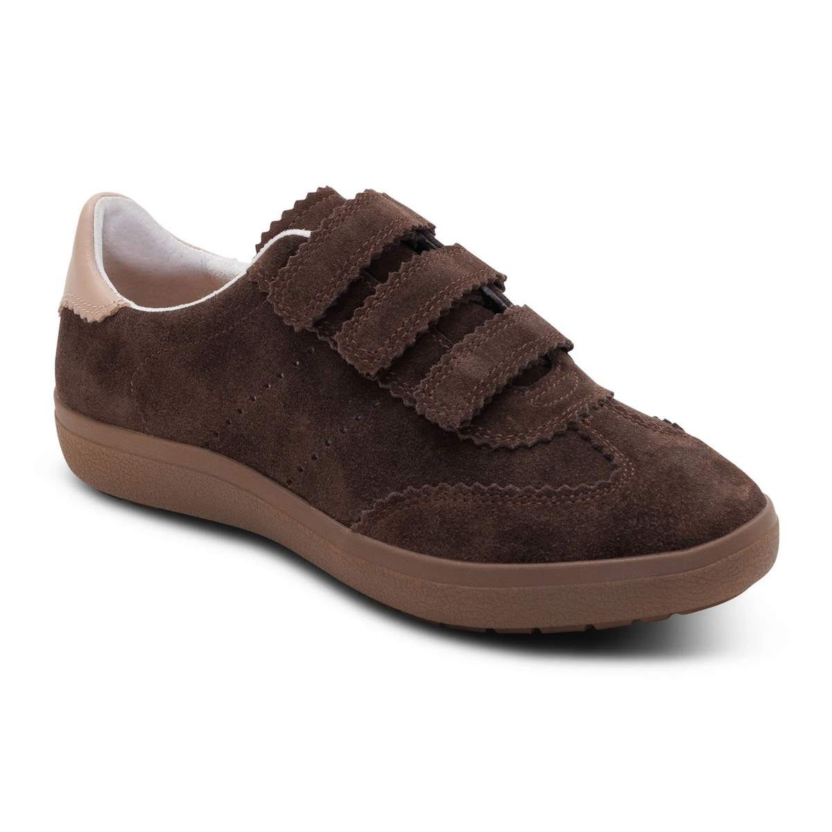 Aetrex Morgan Sneaker (Women) - Dark Brown Athletic - Casual - Slip On - The Heel Shoe Fitters