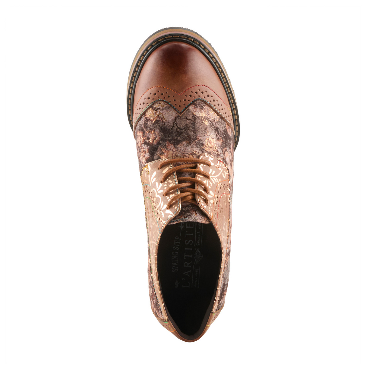 L'Artiste Caden (Women) - Tan Multi Dress-Casual - Oxford - The Heel Shoe Fitters