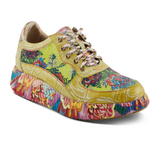 L'Artiste Caffey Sneaker (Women) - Lime Green Multi Athletic - Casual - Lace Up - The Heel Shoe Fitters