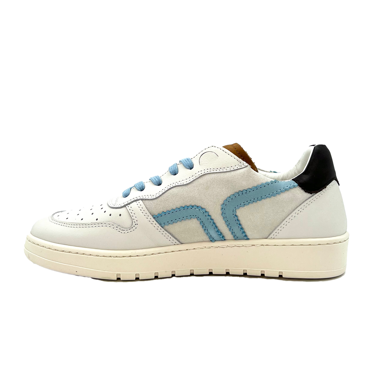 Kamo-Gutsu CAMPA 010 Sneaker (Women) - Bianco/Cielo Athletic - Casual - Lace Up - The Heel Shoe Fitters