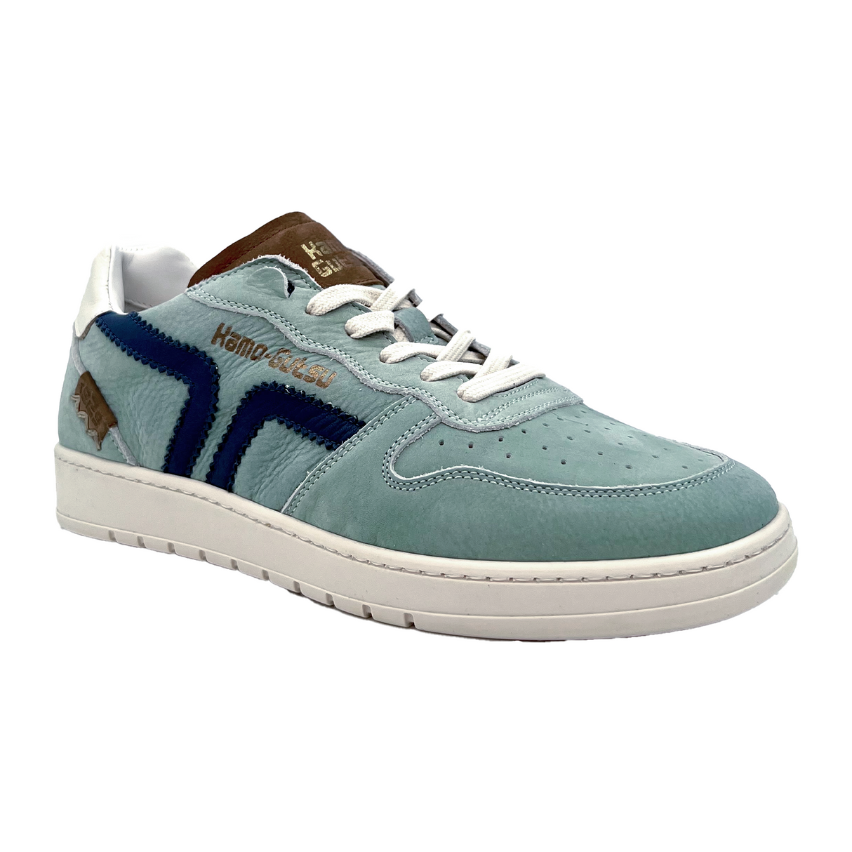 Kamo-Gutsu CAMPA 010 Sneaker (Women) - Wash Menta/Jeans Athletic - Casual - Lace Up - The Heel Shoe Fitters