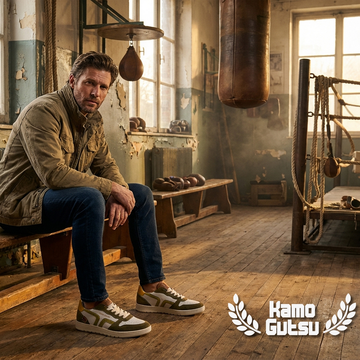 Kamo-Gutsu CAMPO 048 Sneaker (Men) - Verde/Zolfo