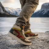 Kamo-Gutsu CAMPO 148 Mid Sneaker (Men) - Musgo/Papavero