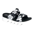 Bussola Carina Slide Sandal (Women) - Bianconero Flor Lycra Sandals - Slide - The Heel Shoe Fitters