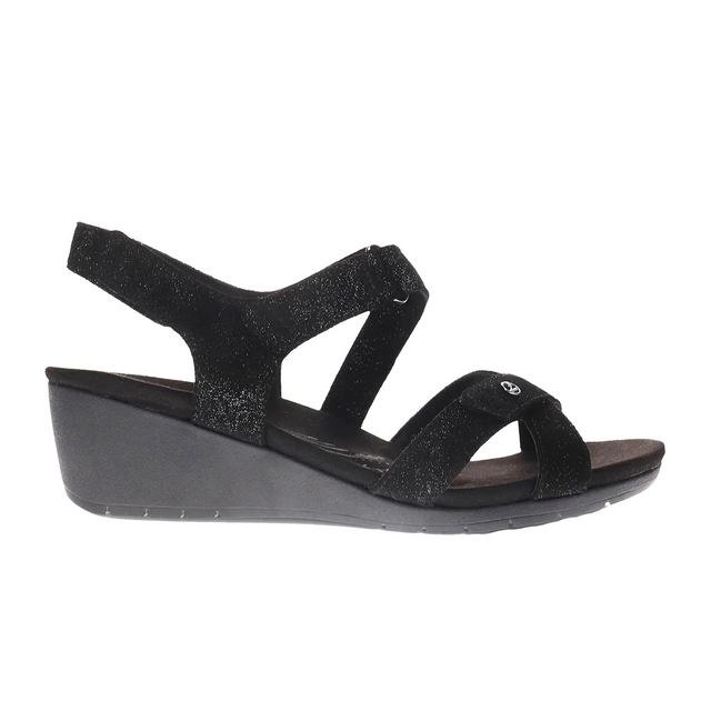 Revere Casablanca Wedge Sandal (Women) - Midnight Sandals - Heel/Wedge - The Heel Shoe Fitters