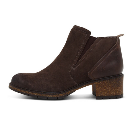 Aetrex Frankie Ankle Boot (Women) - Brown Leather Boots - Fashion - Ankle Boot - The Heel Shoe Fitters