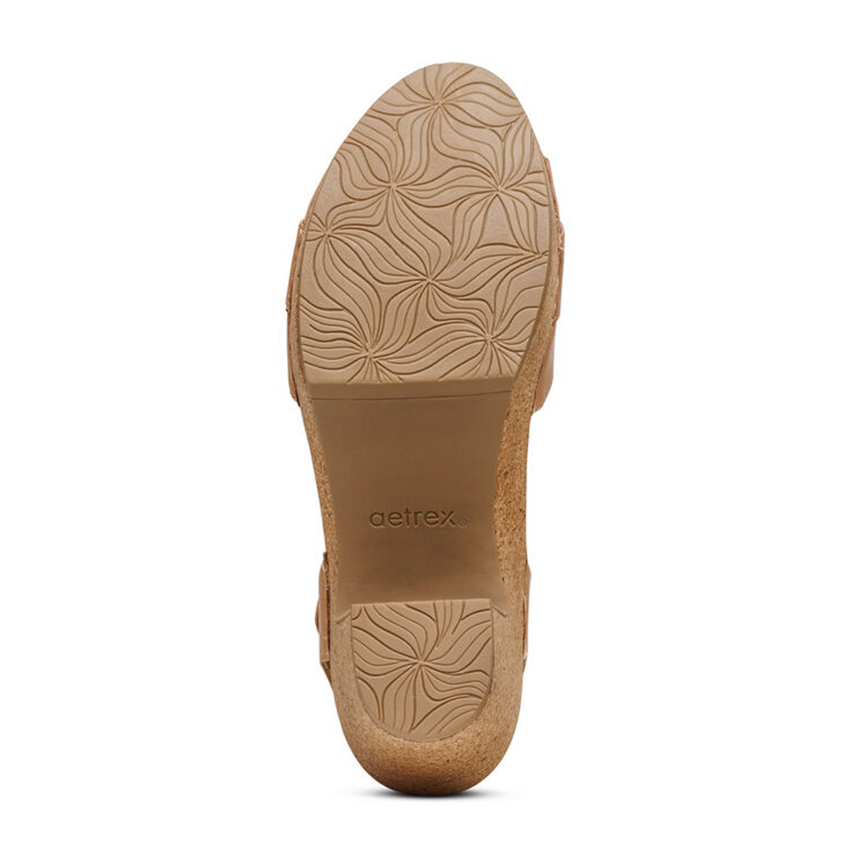 Aetrex Tory Heeled Sandal (Women) - Camel Sandals - Heel/Wedge - The Heel Shoe Fitters