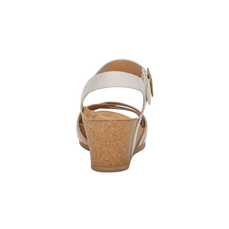 Aetrex Noelle Wedge Sandal (Women) - Ivory Sandals - Heel/Wedge - The Heel Shoe Fitters