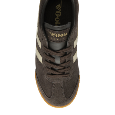 Gola Harrier Mirror Sneaker (Women) - Mocha/Gold/Gum Athletic - Casual - Lace Up - The Heel Shoe Fitters