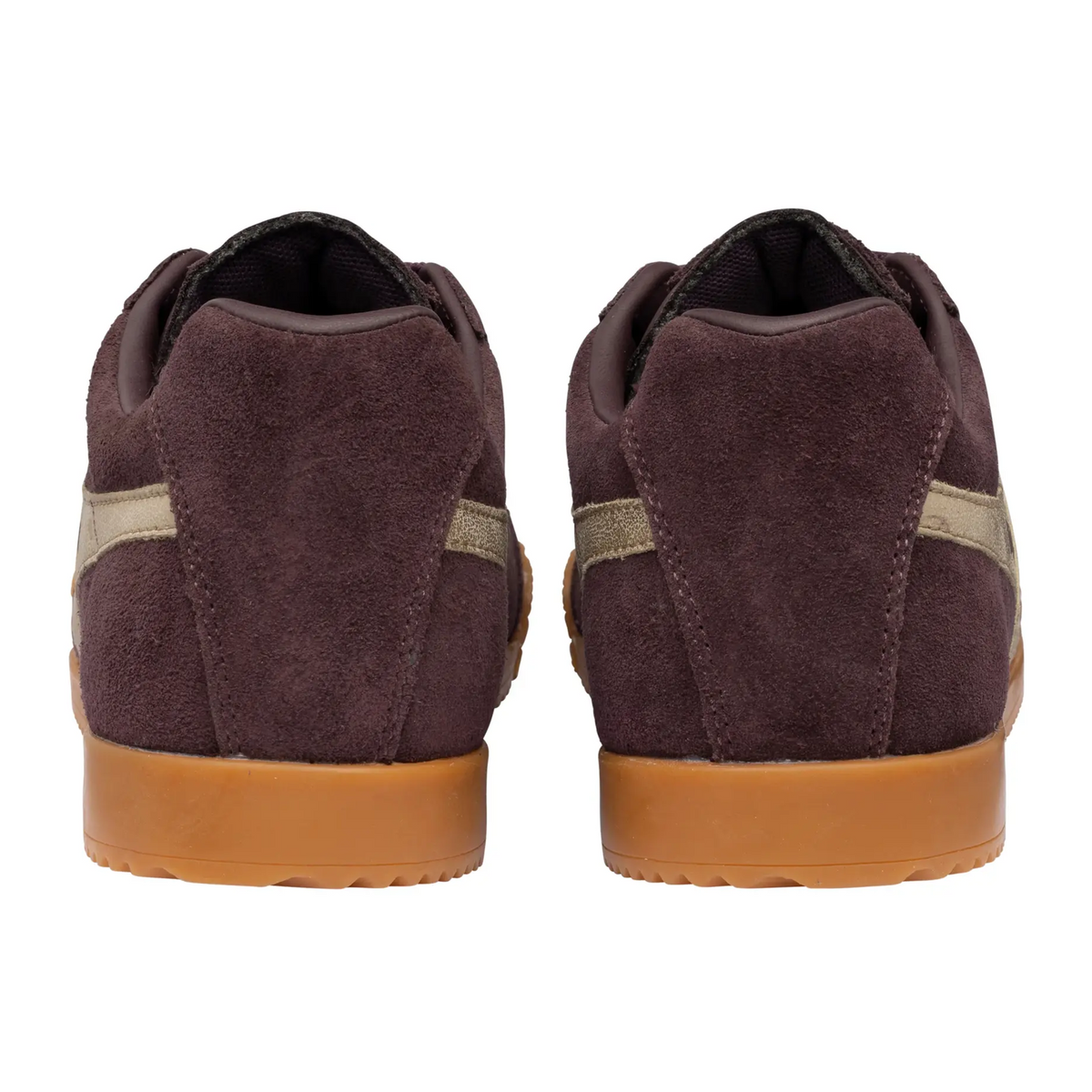 Gola Harrier Mirror Sneaker (Women) - Cocoa/Gold/Gum Athletic - Casual - Lace Up - The Heel Shoe Fitters