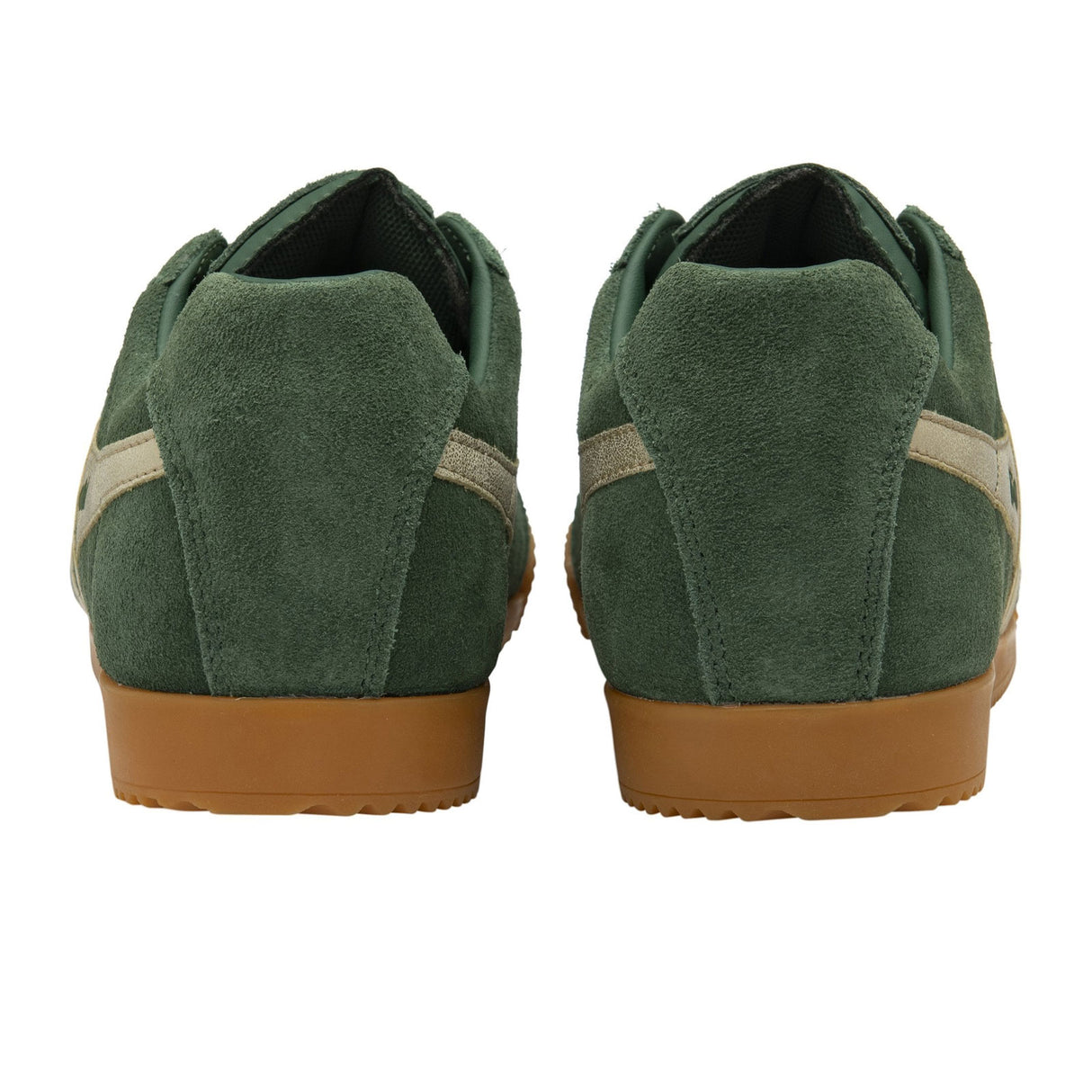 Gola Harrier Mirror Sneaker (Women) - Evergreen/Gold/Gum Athletic - Casual - Lace Up - The Heel Shoe Fitters