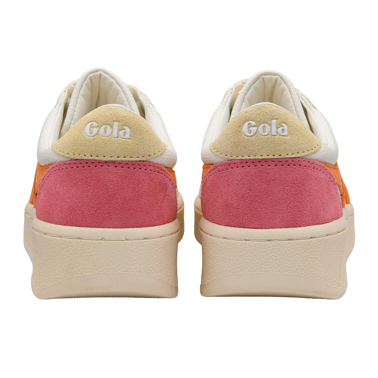 Gola Grandslam Trident Sneaker (Women) - White/Apricot/Buttermilk Athletic - Casual - Lace Up - The Heel Shoe Fitters