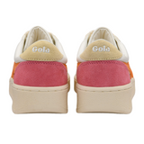 Gola Grandslam Trident Sneaker (Women) - White/Apricot/Buttermilk Athletic - Casual - Lace Up - The Heel Shoe Fitters