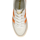 Gola Grandslam Trident Sneaker (Women) - White/Apricot/Buttermilk Athletic - Casual - Lace Up - The Heel Shoe Fitters