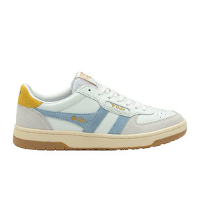 Gola Hawk Sneaker (Women) - White/Air/Pollen Athletic - Casual - Lace Up - The Heel Shoe Fitters