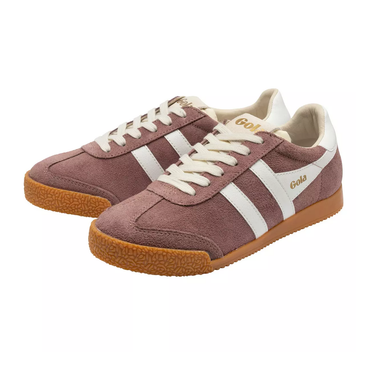 Gola Elan Sneaker (Women) - Brown Rose/White Athletic - Casual - Lace Up - The Heel Shoe Fitters